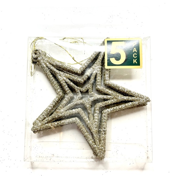 5 Christmas Star Tree Ornaments Christmas Decoration - NWT Gift 🎁 - Picture 5 of 7
